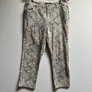 Ralph Lauren Jeans Printed Slim Fit Jean Pants Sz 36